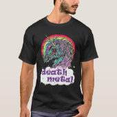 Zombie Unicorn Death Metal T-SHIRT (Voorkant)
