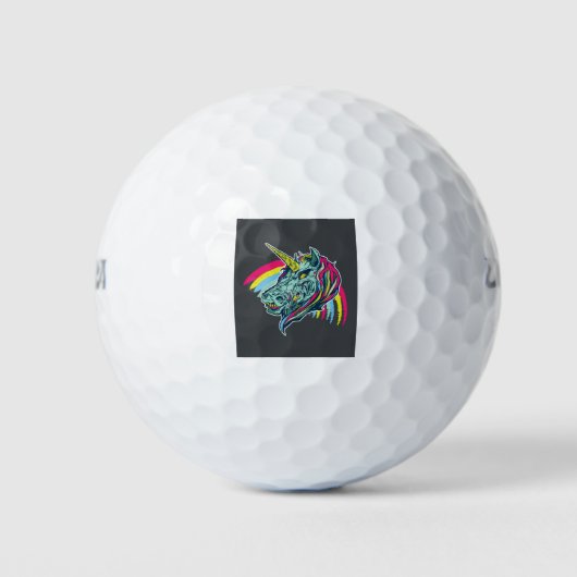 Zombie Unicorn Golfballen (Voorkant)