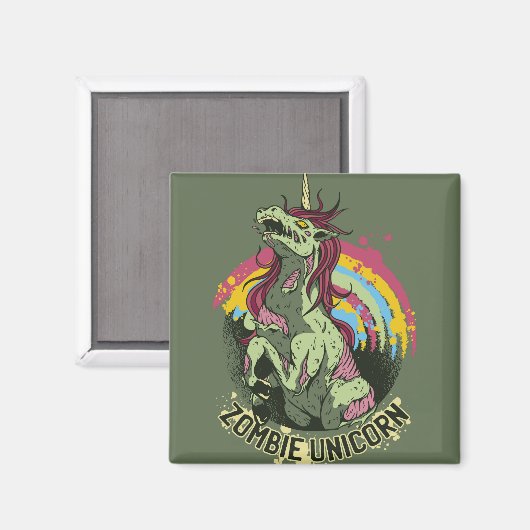 Zombie unicorn magneet (Voorkant / Achterkant)