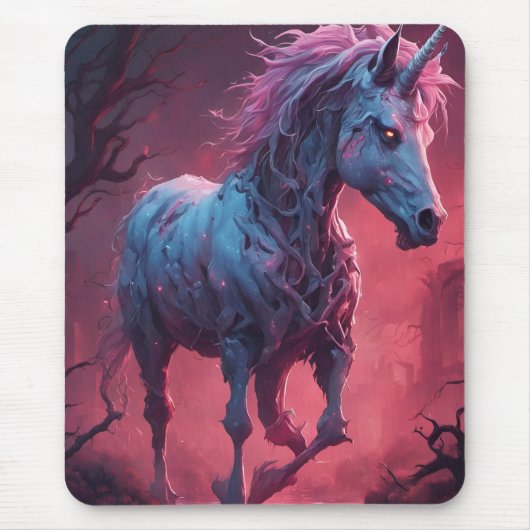 Zombie Unicorn Muismat (Voorkant)