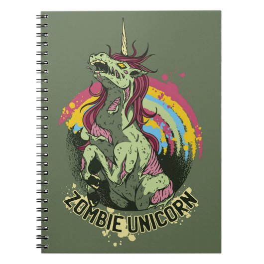 Zombie unicorn notitieboek (Voorkant)