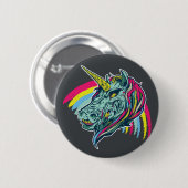 Zombie Unicorn Ronde Button 5,7 Cm (Voorkant /achterkant)