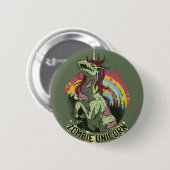 Zombie unicorn ronde button 5,7 cm (Voorkant /achterkant)