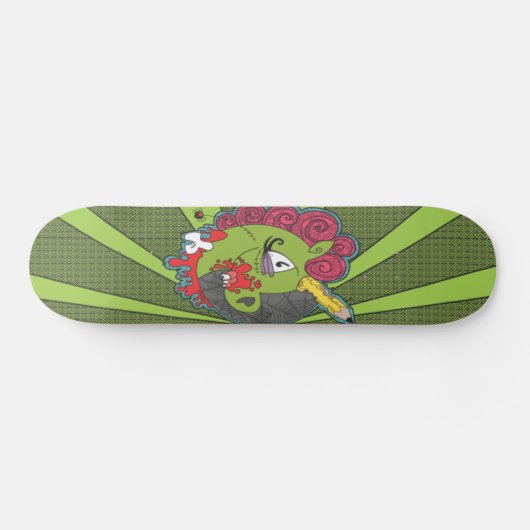 Zombie Unicorn Skateboard (Horizontaal)