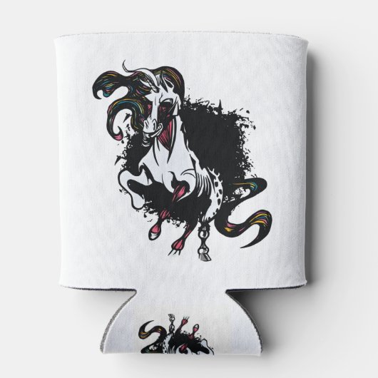 Zombie Unicorn Standing Blikjeskoeler (Achterkant)