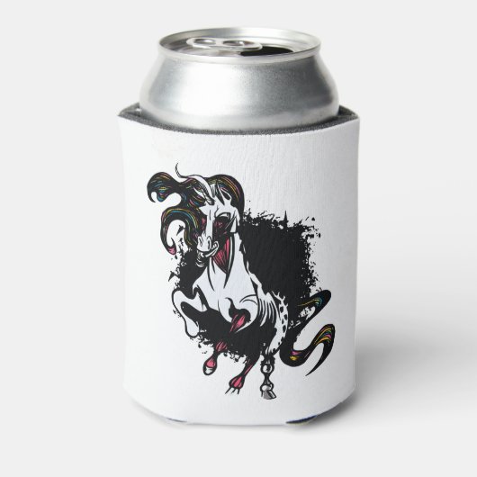 Zombie Unicorn Standing Blikjeskoeler (Blikje Achterkant)