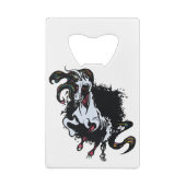 Zombie Unicorn Standing Creditkaart Flessenopener (Achterkant)
