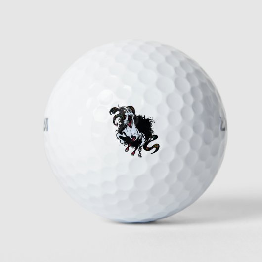 Zombie Unicorn Standing Golfballen (Voorkant)
