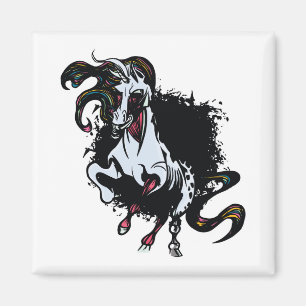 Zombie Unicorn Standing Magneet