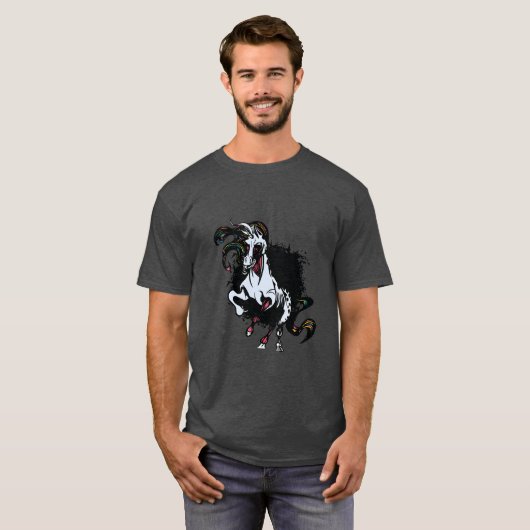 Zombie Unicorn Standing T-shirt (Voorkant volledig)