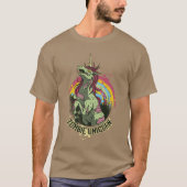 Zombie unicorn t-shirt (Voorkant)