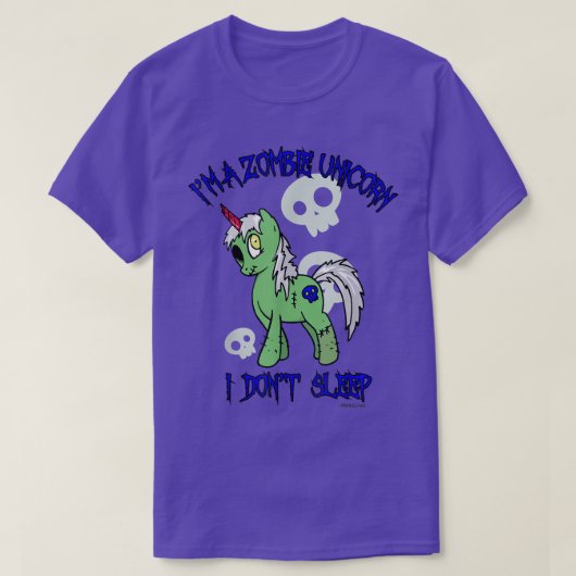 Zombie Unicorn T-shirt (Design voorkant)