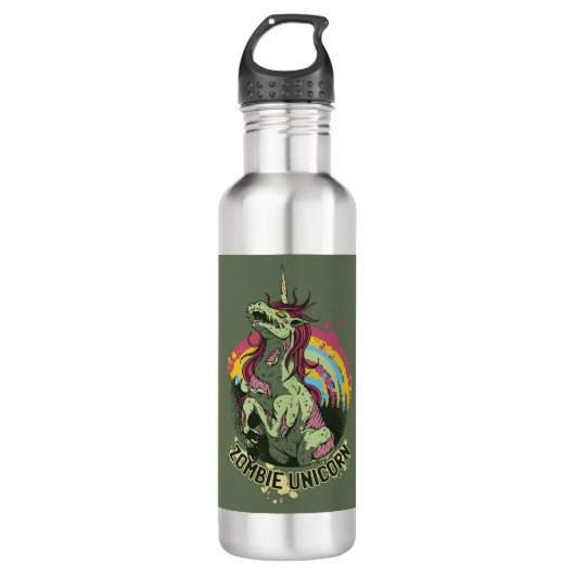 Zombie unicorn waterfles  (Voorkant)
