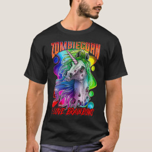 Zombie Unicorn Zombiecorn Gothic Gifts for Tiener  T-shirt