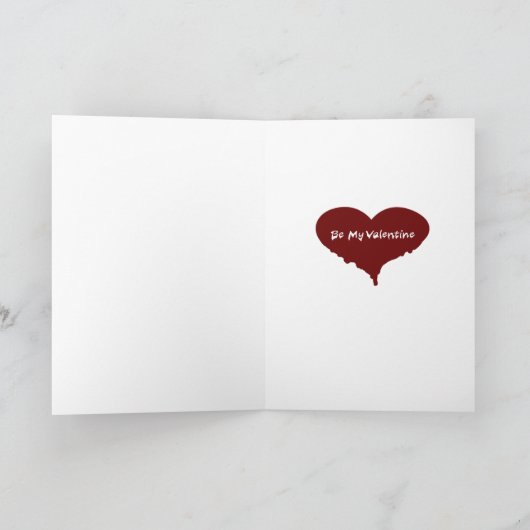 zombie valentijn feestdagen kaart (Binnen)