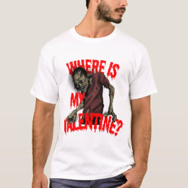 Zombie Valentijn Horror Ontwerp T-shirt