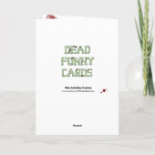 Zombie Valentijn - knabbelend hart Feestdagen Kaart (Achterkant)