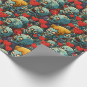 Zombie-Valentijnsdag Cadeaupapier (Hoek)