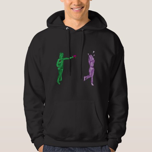 Zombie-Valentijnsdag Hoodie (Voorkant)