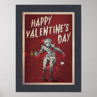 Zombie-Valentijnsdag Poster