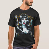 Zombie Vampire Woman T-shirt (Voorkant)
