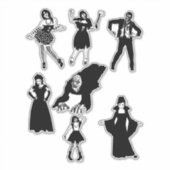 Zombie Vampires monsters originele Horror Art Sticker (Voorkant)