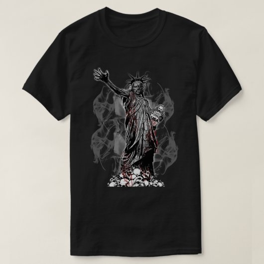 Zombie van de vrijheid t-shirt (Design voorkant)