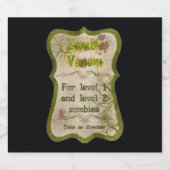 Zombie Venom Bier Fles Labels Bier Etiket (Enkel label)
