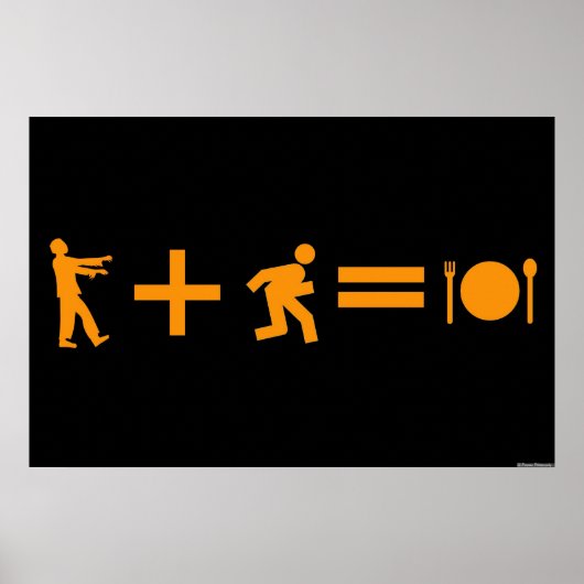 Zombie-vergelijking 24-inch x 36-inch Poster (Voorkant)