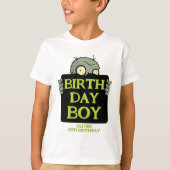 Zombie Verjaardag Boy Funny Monster T-shirt (Voorkant)