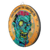 Zombie Verjaardag Halloween Kinder Party Dartbord (Voorkant Rechts)