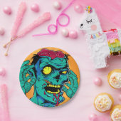 Zombie Verjaardag Halloween Kinder Party Papieren Bordje (Feest)