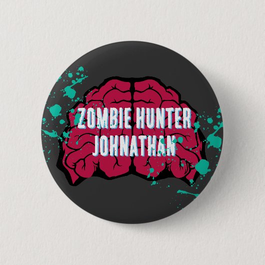 Zombie Verjaardag Halloween Kinder Party Ronde Button 5,7 Cm (Voorkant)