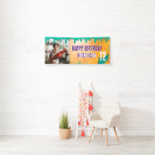 Zombie Verjaardag Halloween Kinder Party Spandoek (Insitu)