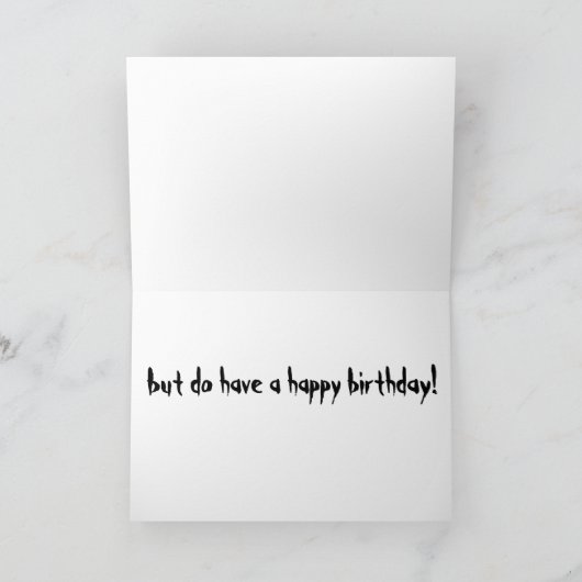 zombie verjaardag kaart (Binnen)