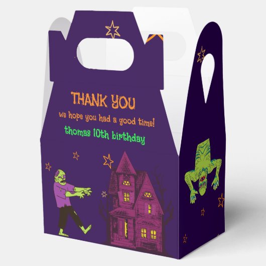 Zombie Verjaardag Kinder Feest Bedankdoosjes (Geopend)