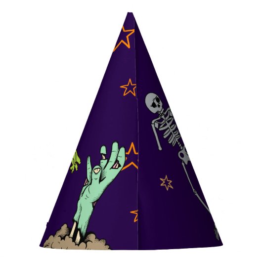 Zombie Verjaardag Kinder Feest Feesthoedjes (Achterkant)