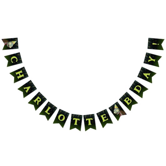 Zombie Verjaardag Kinder Scary Monster Vlaggetjes (Alle)