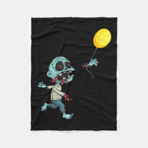 Zombie Verjaardagsballon - Grappig Schattige Zombi Fleece Deken