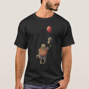 Zombie Verjaardagsfeest Grappig Ballon Gift Hallow T-shirt