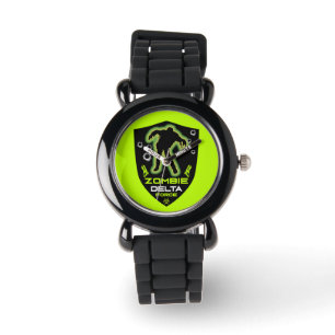 Zombie verjaardagsfeestje voor jongens horloge