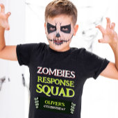 Zombie Verjaardagsreactie Squad Funny Halloween Ki T-shirt