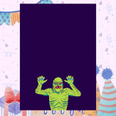 Zombie verjaardagsuitnodiging Kinder partij Kaart