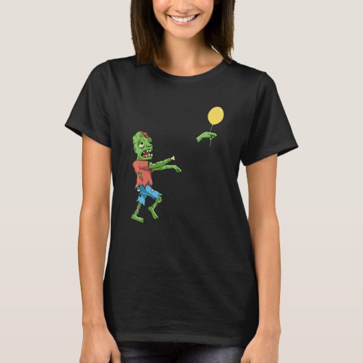 Zombie Verloor Zijn Ballon T-shirt (Voorkant)