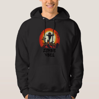 Zombie Vibes Maanverlicht Kerkhof Enge Kinderen J Hoodie