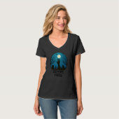 Zombie Vibes Maneschijn Kerkhof Enge Jongens Jonge T-shirt (Voorkant volledig)