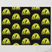 Zombie Vibes only Scrapbook paper Flyer (Achterkant)