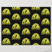 Zombie Vibes only Scrapbook paper Flyer (Achterkant)