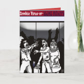 Zombie virus? feestdagen kaart (Voorkant)