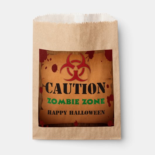 Zombie Virus Halloween Feest Bedankzakje (Voorkant)